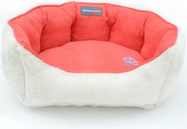 ANDROS Hundebett ThermoSwitch M mit Memory Foam Koralle Creme 60x50cm Waschbar – Bild 1 von 3