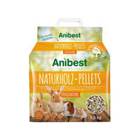 Produktbild von Anibest Naturholz Kleintierpellets Einstreu für Kaninchen Hamster und Meerschweinchen 5,5 kg - 10 l