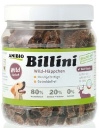 Produktbild von ANIBIO Belohnungssnack Wild Hirsch getreidefrei mit hohem Fleischanteil 400 g