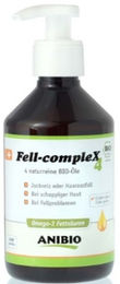 Anibio Bio Fell-Complex4 Haut-Fell-Supplement Öl für Hunde und Katzen 2x300 ml vegan – Bild 1 von 2