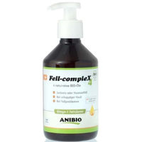 Produktbild von Anibio Bio Fell-Complex4 Haut-Fell-Supplement Öl für Hunde und Katzen 2x300 ml vegan
