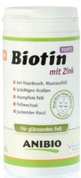 Produktbild von Anibio Biotin mit Zink Haut-Fell-Supplement für Hunde und Katzen 260 g