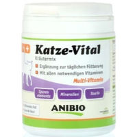 Produktbild von Anibio Katze Vital Haut und Fell Supplement Pulver mit Vitaminen 120 g
