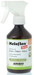 Produktbild von ANIBIO Melaflon Spray zur Anwendung bei Zecken, Flöhen und Milben für alle Altersstufen
