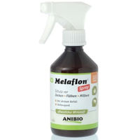 Produktbild von ANIBIO Melaflon Spray zur Anwendung bei Zecken, Flöhen und Milben für alle Altersstufen