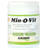 Produktbild von ANIBIO Min-O-Vit Nahrungsergänzung Pulver zur Unterstützung von Magen-Darm und Immunsystem 450 g