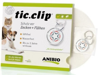 Produktbild von ANIBIO tic.clip wasserfester Zeckenschutz für Katzen aller Altersstufen