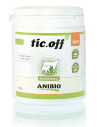 Produktbild von ANIBIO Tic.off Puder gegen Zecken und Flöhe für alle Tiergrößen