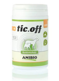Produktbild von ANIBIO Tic-Off Ungezieferschutz für Hunde und Katzen 140g ohne chemische Insektizide