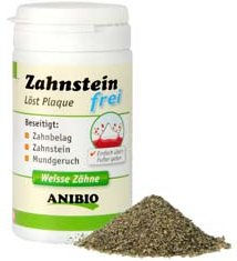 Anibio Zahnstein-frei Bio Nahrungsergänzung Pulver zur Zahnpflege für Hunde und Katzen 60 g - 60 g – Bild 1 von 3