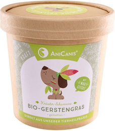 AniCanis Bio Gerstengras Pulver als Nahrungsergänzung für Hunde und Katzen – Bild 1 von 2