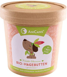 AniCanis Bio Hagebutten geschnitten für Hunde zur Immunstärkung und Gelenkunterstützung 125g – Bild 1 von 3