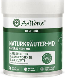 AniForte BARF-Line Naturkräuter-Mix Pulver zur Nahrungsergänzung für alle Altersstufen und Größen, getreidefrei und glutenfrei, 250 g - 250 g – Bild 1 von 8