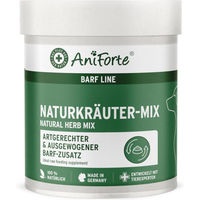 Produktbild von AniForte BARF-Line Naturkräuter-Mix Pulver zur Nahrungsergänzung für alle Altersstufen und Größen, getreidefrei und glutenfrei, 250 g - 250 g