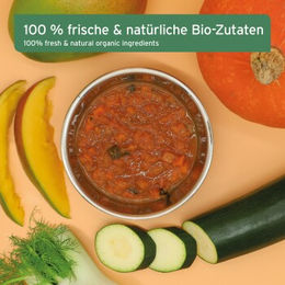AniForte BIO BARF Püree Fenchel & Mango Bio Nahrungsergänzung ohne tierisches Protein 14x150 g - 14 x 150 g – Bild 1 von 3