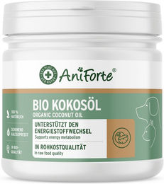 AniForte Bio Kokosöl kaltgepresst als Haut-Fell-Supplement und Nahrungsergänzung 400 ml - 400 ml – Bild 1 von 4