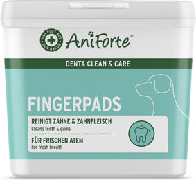 AniForte Denta Clean & Care Zahnbürste Fingerpads Türkis - 50 Stk. – Bild 1 von 3