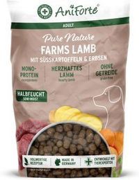 AniForte FarmsLamb Trockenfutter Lamm mit Süsskartoffeln für Hunde Adult 12,5 kg - 12,5 kg – Bild 1 von 3