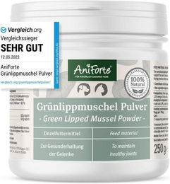 AniForte Grünlippmuschel-Pulver 250g Gelenk-Supplement für Hund Katze und Pferd - 250 g – Bild 1 von 6