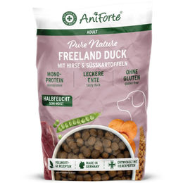 Produktbild von AniForte Halbfeuchtes Trockenfutter Ente Monoprotein mit hohem Fleischanteil für Adult Tiere