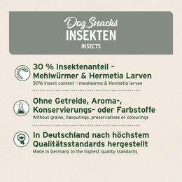 AniForte Hund Belohnungssnacks Insekten getreidefrei ohne Zucker 150g - 150 g – Bild 1 von 3