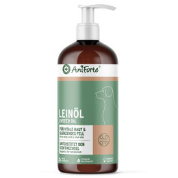 Produktbild von AniForte Kaltgepresstes Leinöl zur Nahrungsergänzung für Haut und Fell 1L
