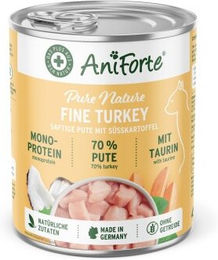 AniForte Katzen Nassfutter Pute Sensitive Getreidefrei und Glutenfrei 400 g - 6 x 400 g – Bild 1 von 3