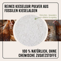 Produktbild von AniForte Kieselgur Pulver mit Stäuberflasche für Hühnerstall 2kg - 2 kg