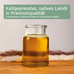 AniForte Leinöl 1 Liter Kaltgepresstes Haut-Fell-Supplement für Hunde Katzen und Pferde - 1 l – Bild 1 von 4