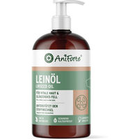 Produktbild von AniForte Leinöl Kaltgepresstes Ergänzungsfutter für Haut, Fell und Verdauung 500g