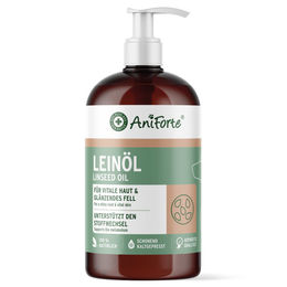 Produktbild von AniForte Leinöl Kaltgepresstes Ergänzungsfutter für Haut und Fell 500ml