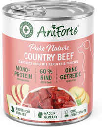 AniForte Nassfutter CountryBeef Rind und Kalb ohne Farb- und Aromastoffe 400 g – Bild 1 von 2
