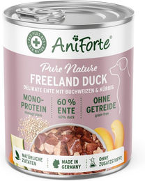 AniForte Nassfutter Ente ohne Konservierungsstoffe 400 g – Bild 1 von 2