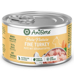 Produktbild von AniForte Nassfutter für Katzen Pute Getreidefrei und Glutenfrei für alle Altersstufen