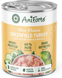 AniForte Nassfutter Greenfield Turkey mit Truthahn 400 g ohne Farb- und Aromastoffe – Bild 1 von 2