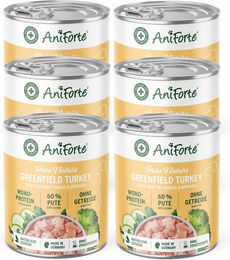 AniForte Nassfutter GreenfieldTurkey Pute ohne Farb- und Aromastoffe 6x400 g - 6 x 400 g – Bild 1 von 5