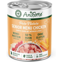 Produktbild von AniForte Nassfutter Senior Huhn ohne Farb- und Aromastoffe sowie Konservierungsstoffe 400 g
