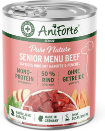 AniForte Nassfutter Senior Hund Rind und Kalb ohne Farb- und Aromastoffe 400 g – Bild 1 von 2