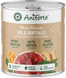 AniForte Nassfutter Wildbüffel ohne Farb- und Aromastoffe hypoallergen – Bild 1 von 2