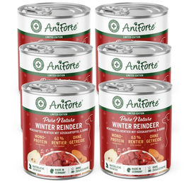 Produktbild von AniForte Nassfutter Winter Rentier mit Süßkartoffel, Birne und Hagebutte getreidefrei
