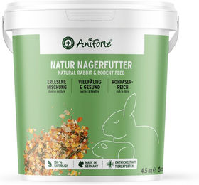 AniForte Natur Nagerfutter Vitaminsupplement Vegan für Kaninchen Meerschweinchen Chinchilla und Hamster 4,5kg - 4,5 kg – Bild 1 von 4