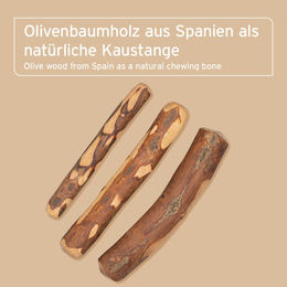 AniForte Olivenholz Kauknochen Small für kleine Hunde zur Zahnpflege – Bild 1 von 3