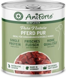 AniForte Pferd Nassfutter Pur getreidefrei monoprotein 6x800 g - 6 x 800 g – Bild 1 von 3