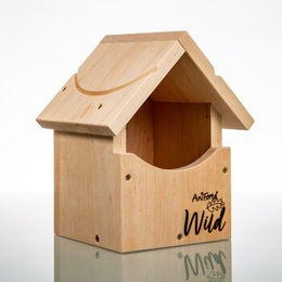 AniForte Rotkehlchen Nistkasten aus Naturholz für Wildvögel – Bild 1 von 2