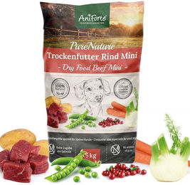 Produktbild von AniForte Trockenfutter Rind Mini Getreidefrei Sensitive für erwachsene kleine Hunde 1000g