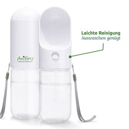 Produktbild von AniForte Wassernapf aus Kunststoff in Transparent für alle Größen - 400 ml