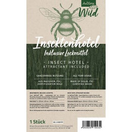AniForte Wild Insektenhotel aus Holz mit Lockstoff – Bild 1 von 2