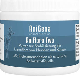 AniGena Aniflora Two Probiotika Pulver für Magen-Darm-Gesundheit für alle Hunde und Katzen 125g – Bild 1 von 1