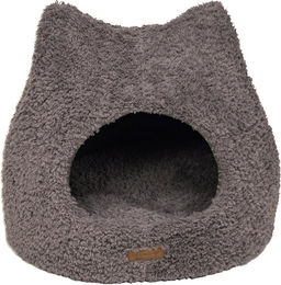 Animal Boulevard Curl Plush Iglu Katzenhöhle aus Plüsch Grau – Bild 1 von 2