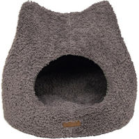 Produktbild von Animal Boulevard Curl Plush Iglu Katzenhöhle aus Plüsch Grau
